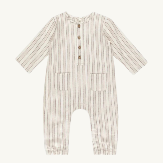 Jumpsuit à rayures vintage 12-18 mois | Rylee + Cru