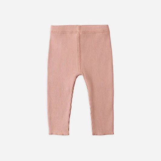 Ribbed Legging Pink | Quincy Mae