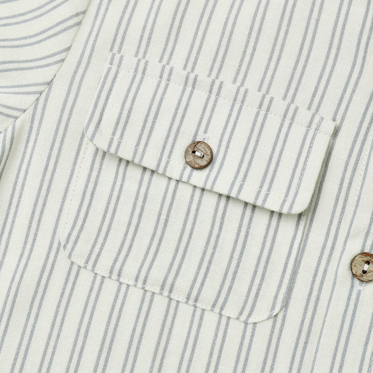 Collared Railroad Stripe Shirt | Rylee + Cru