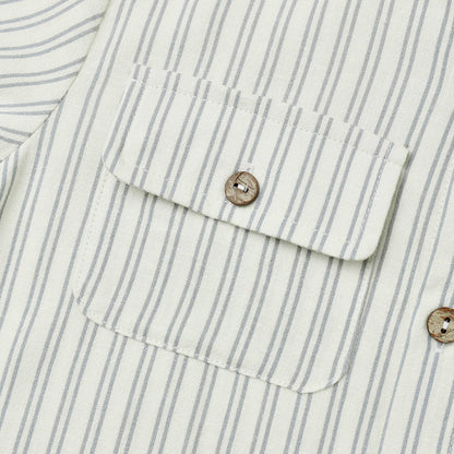 Collared Railroad Stripe Shirt | Rylee + Cru