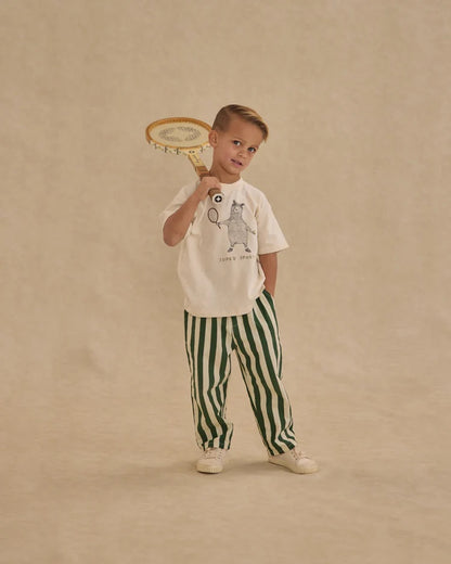 Baggy Green Stripe Pants | Rylee + Cru