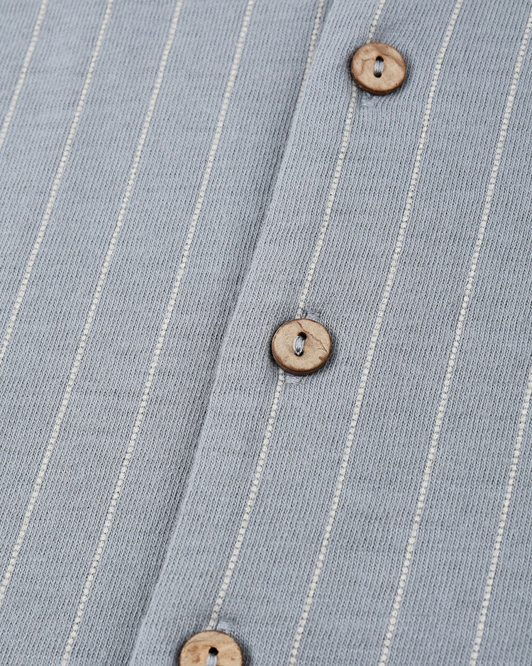 Lapel Collar Shirt Blue Stripe | Rylee + Cru