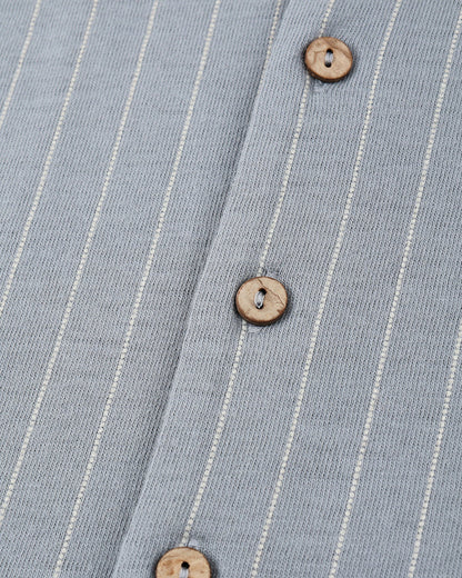 Lapel Collar Shirt Blue Stripe | Rylee + Cru