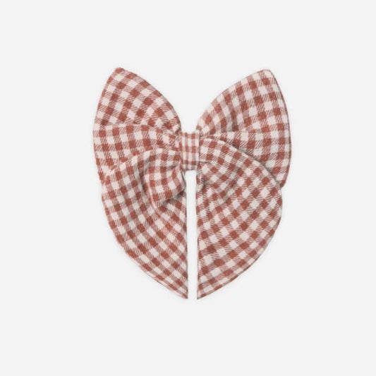 Bow Red Gingham | Quincy Mae