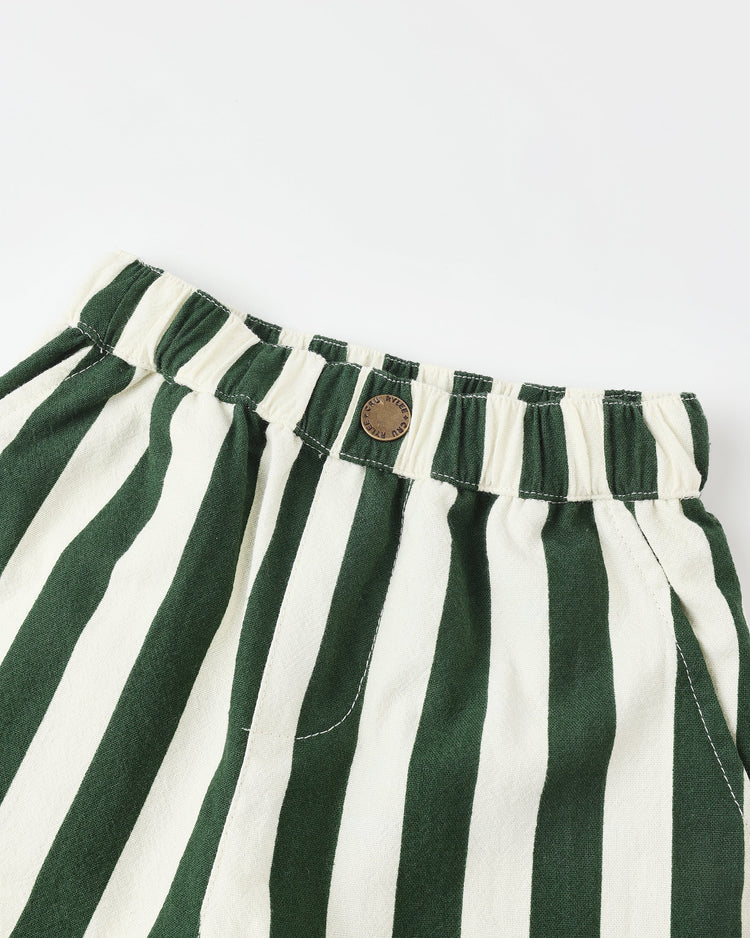 Baggy Green Stripe Pants | Rylee + Cru