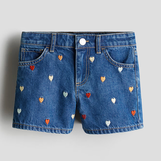Short de jeans coeur 4-5Y