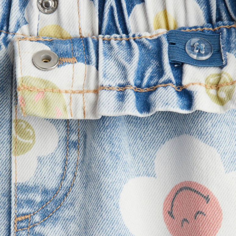 Cream denim shorts | Coniglio