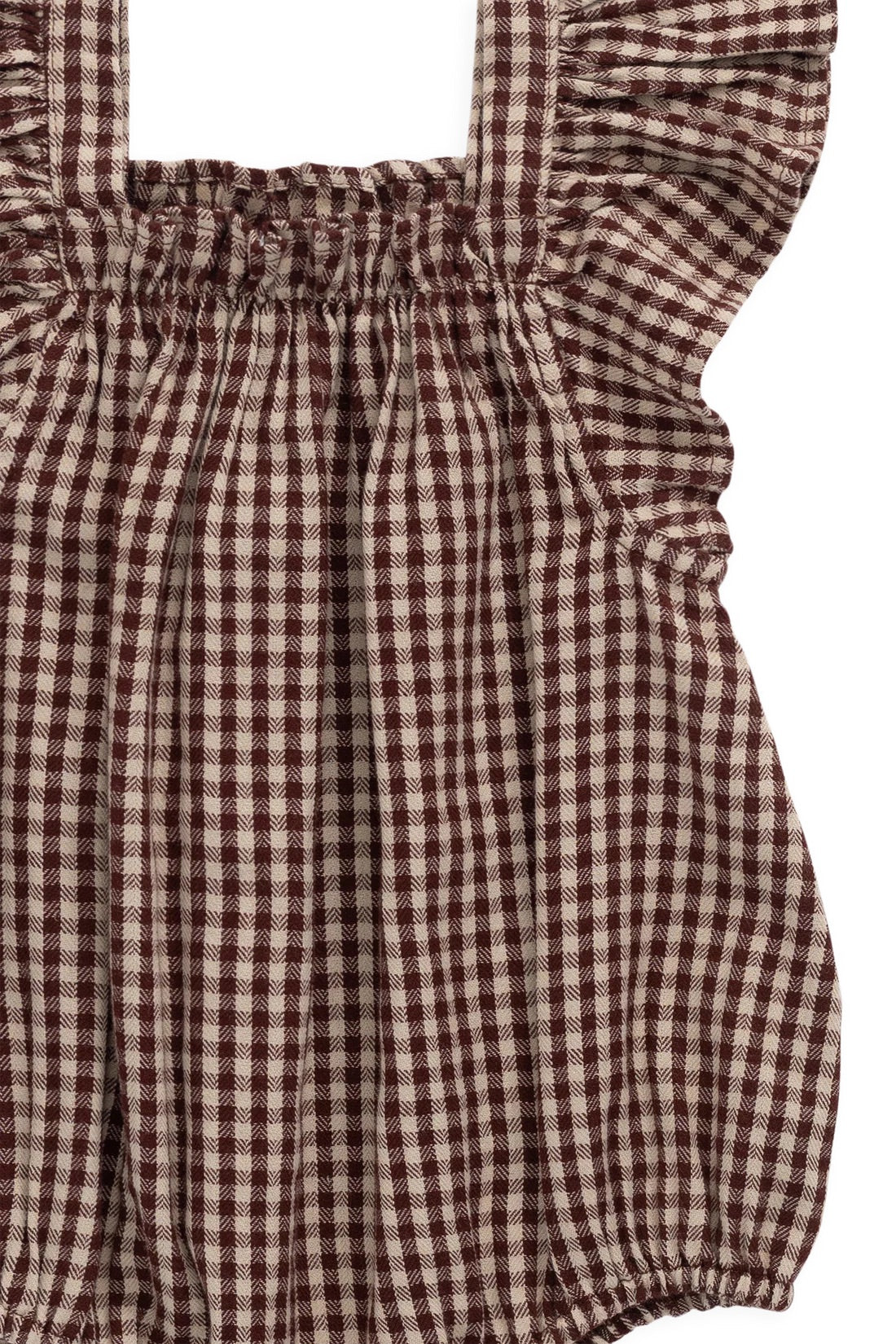 Harriet Playsuit Cinnamon Gingham | Jamie Kay