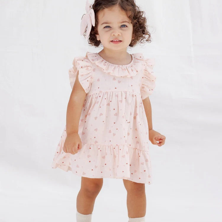 Charlotte Dress Heart Confetti | Quincy Mae
