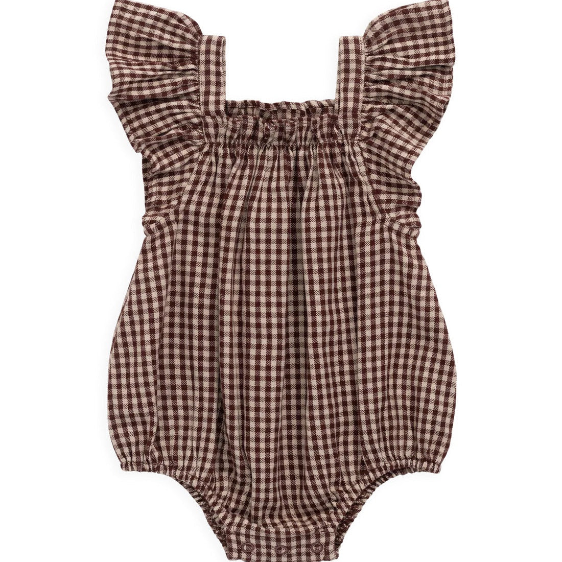 Harriet Playsuit Cinnamon Gingham | Jamie Kay
