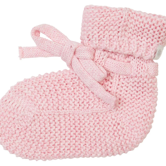 Pink Knitted Booties | Noppies