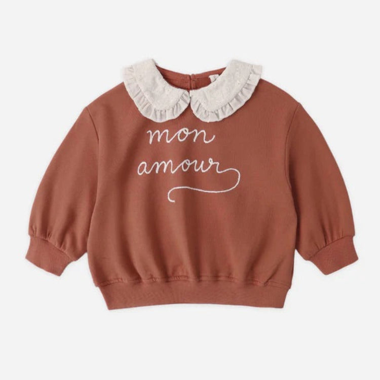 Collared Sweatshirt My Love | Quincy Mae