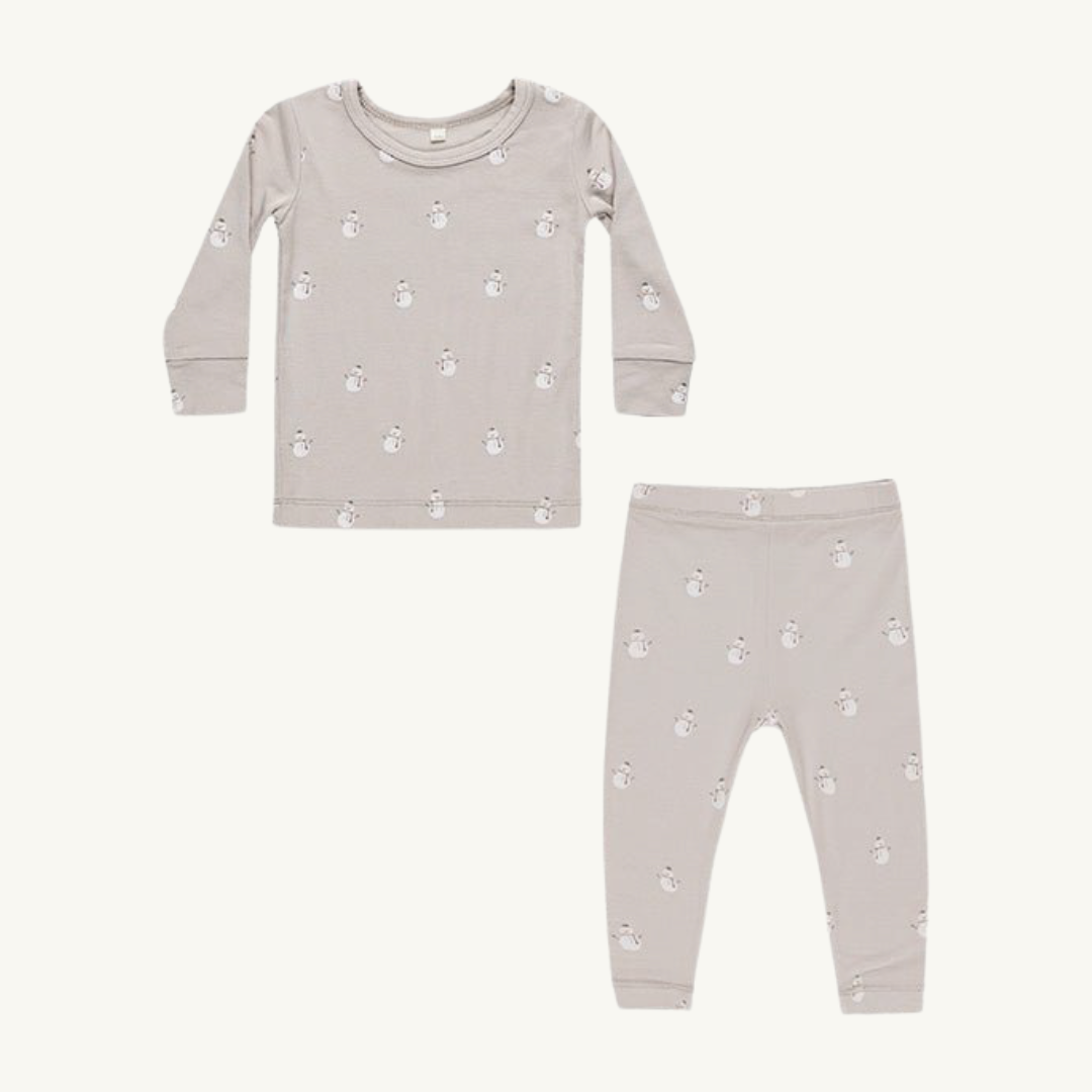 Pyjama bambou Snowman 18-24 mois | Quincy Mae