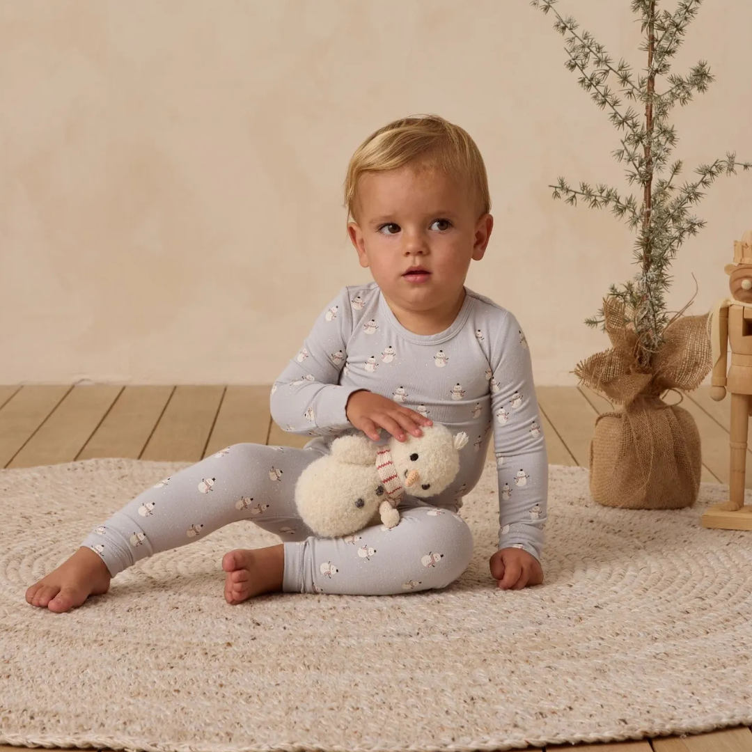 Pyjama bambou Snowman 18-24 mois | Quincy Mae