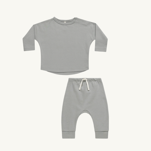 Ensemble coton bio Bleu Dutsy | Quincy Mae