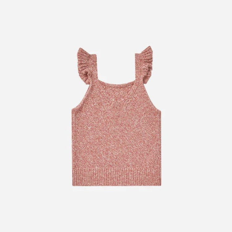 Knit Shorts + Tank Heathered Strawberry