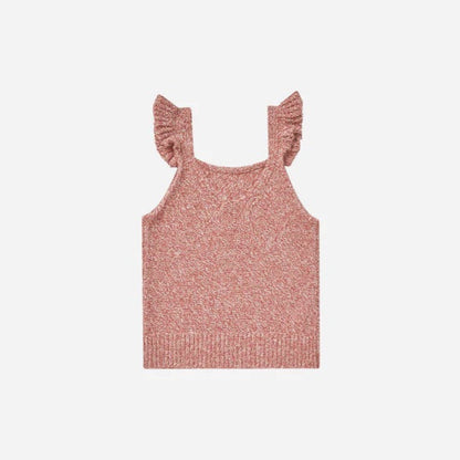 Knit Shorts + Tank Heathered Strawberry