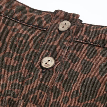 Gretta Babydoll Dress Leopard | Rylee + Cru