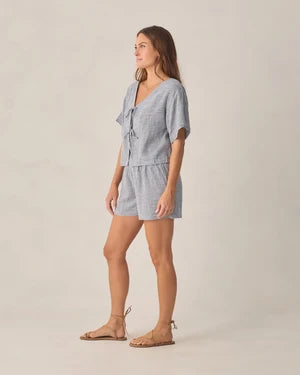 Juniper Set Marine Gingham | Rylee + Cru