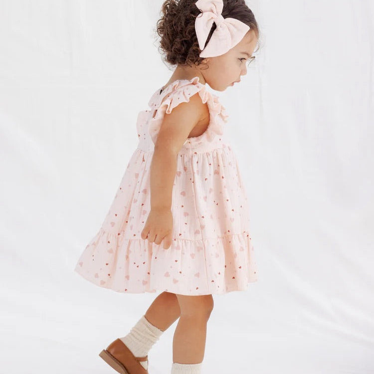 Charlotte Dress Heart Confetti | Quincy Mae