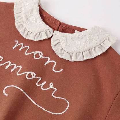 Collared Sweatshirt My Love | Quincy Mae
