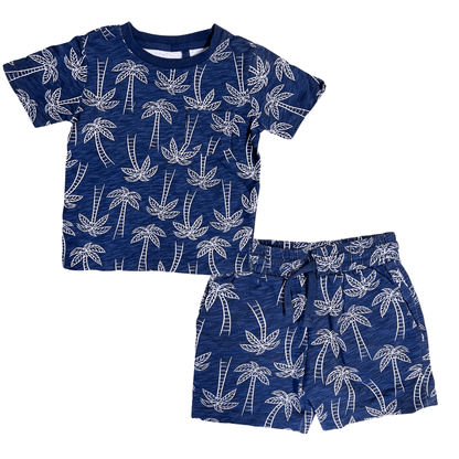 Summer Set blue Palms | Stitch & Stone