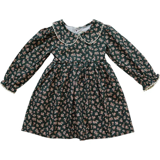 Olive Bloom Dress | Mebie