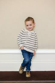 Stripe Button Knit Sweater | Mebie
