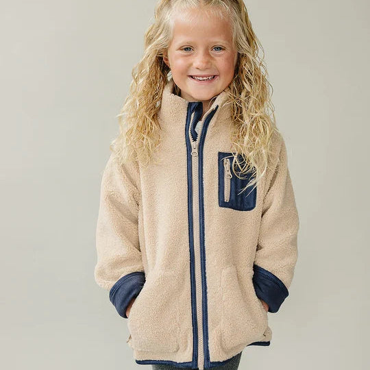 Sherpa zip-up Jacket | Mebie