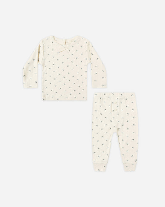 Ensemble Pointelle Blue Disty | Quincy Mae