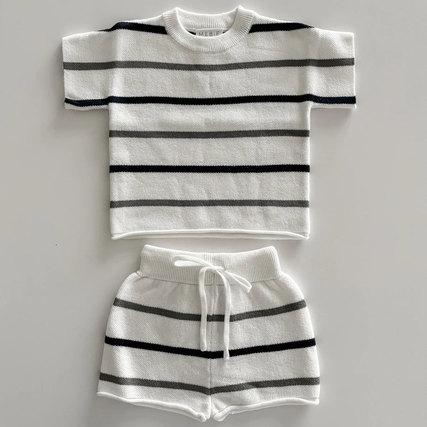 Striped knit summer set | Mebie
