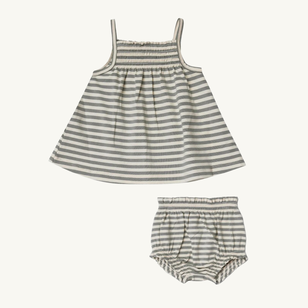 Ensemble camisole et bloomer rayures océan