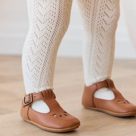 Collant maille torsadée parchemin | Jamie Kay