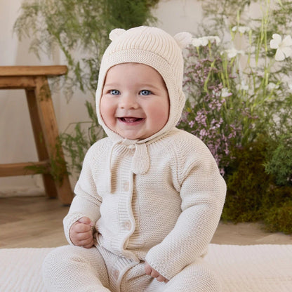 Ashton Knitted Hat - Vanilla | Jamie Kay