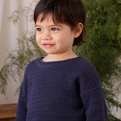 Eugene Knitted Jumper - Marine | Jamie Kay