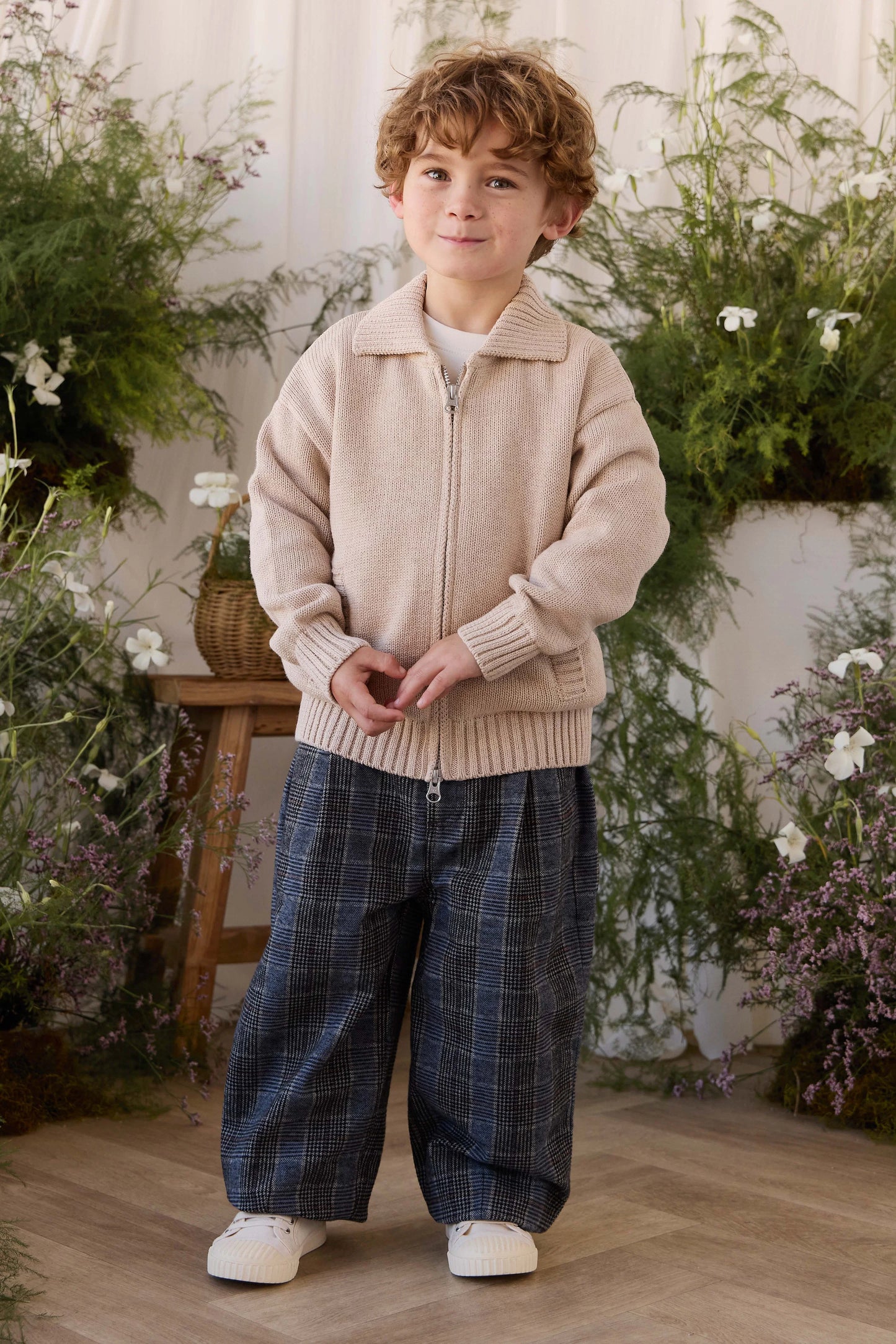 Campbell Pants - Checked Cotton | Jamie Kay