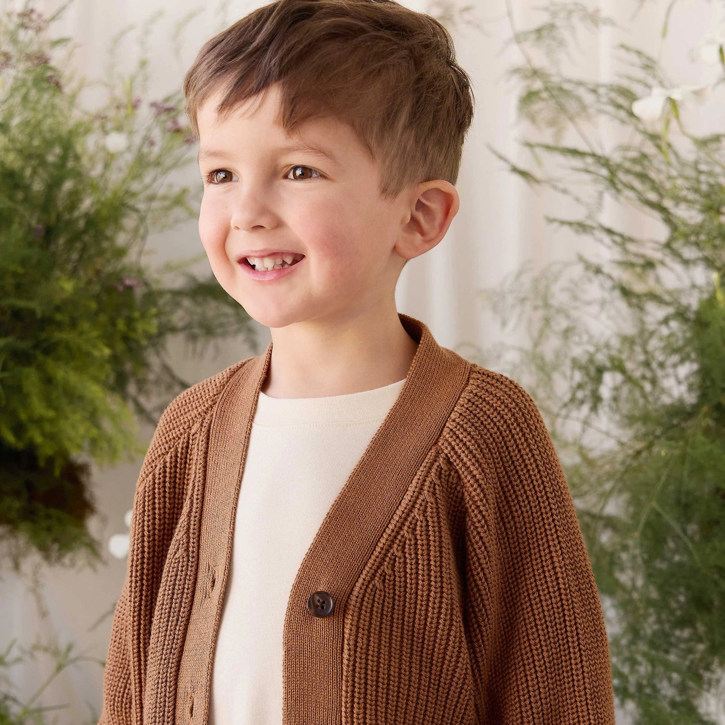 Cooper Knitted Cardigan - Butterscotch | Jamie Kay