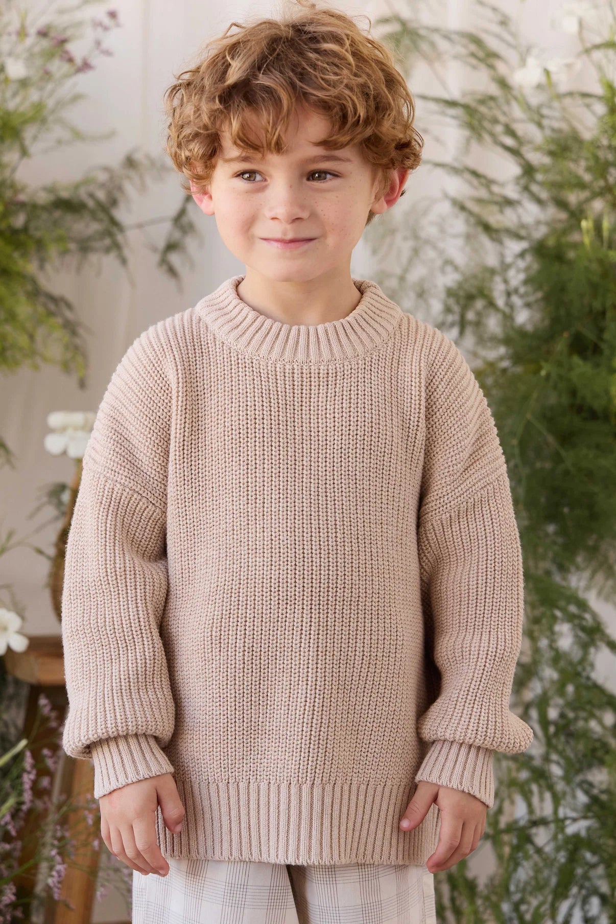 Johan Knit Jumper - Wheat | Jamie Kay
