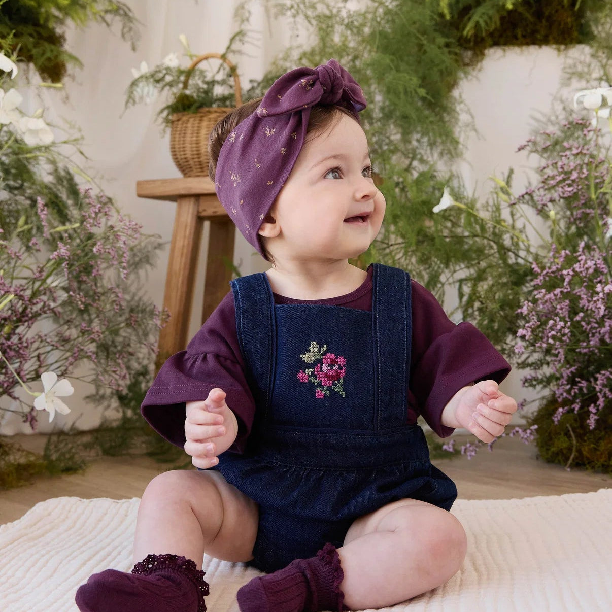 Calianna Playsuit - Deep Sea Denim Orchid Rose | Jamie Kay