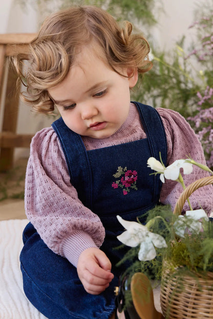 Maylah Overall - Deep Sea Denim Orchid Rose | Jamie Kay