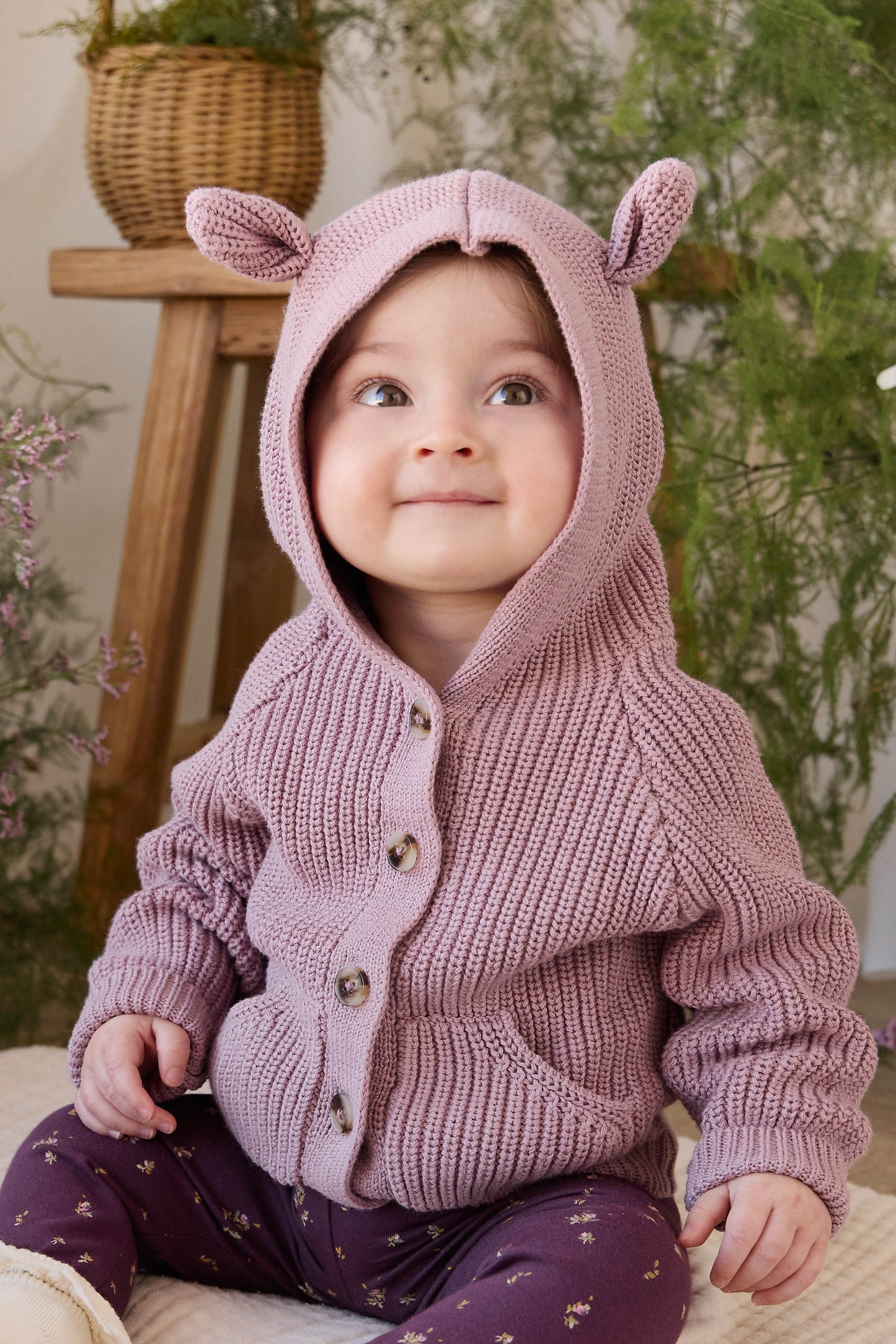 Bear Cardigan - Dreamy Pink | Jamie Kay