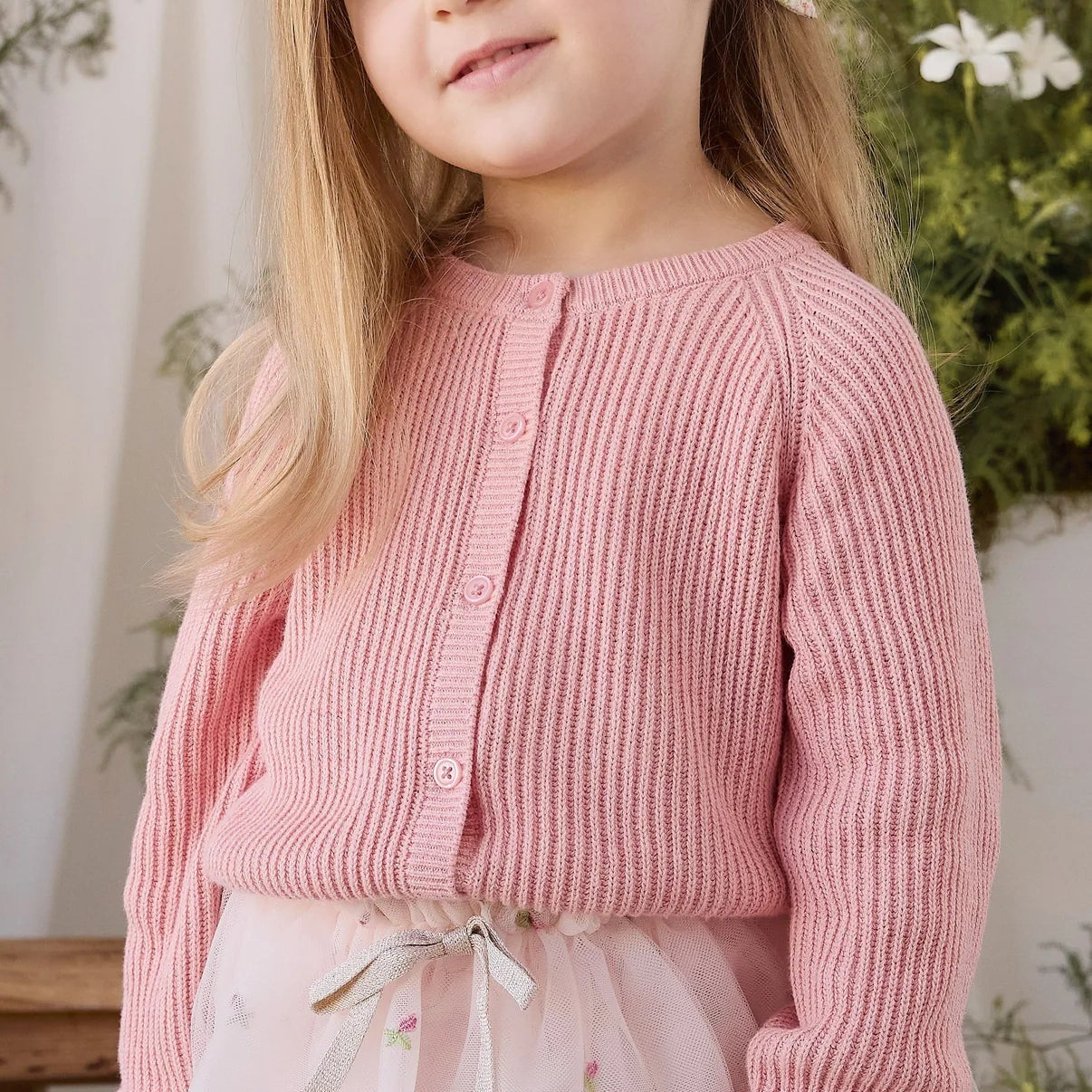 Matilda Cardigan - Pale Blush | Jamie Kay