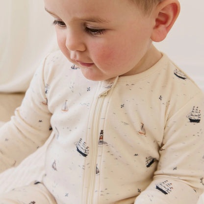 Reese Zip Onepiece - Sailing Day