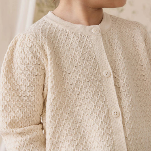 Clementine Cardigan - Vanilla | Jamie Kay