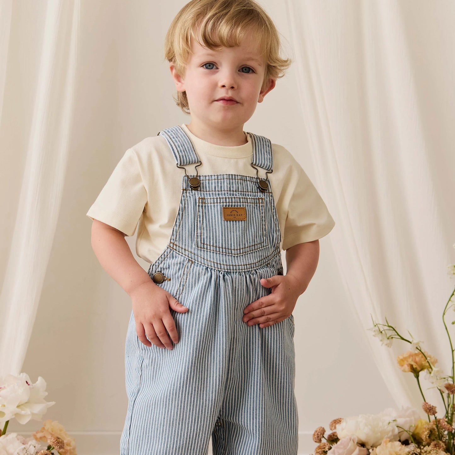 Cecil Overall - Holiday Stripe | Jamie Kay