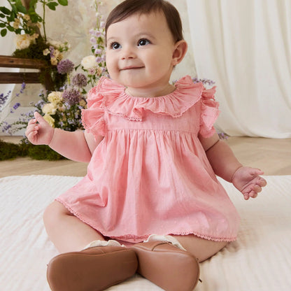 Frannie Playsuit - Swiss Pink | Jamie Kay
