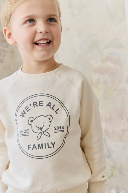 Hayes Sweatshirt - We're All Family Cloud | Jamie Kay