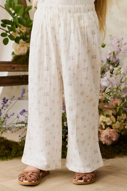Cotton Muslin Odette Pant  Ayla Whisper | Jamie Kay