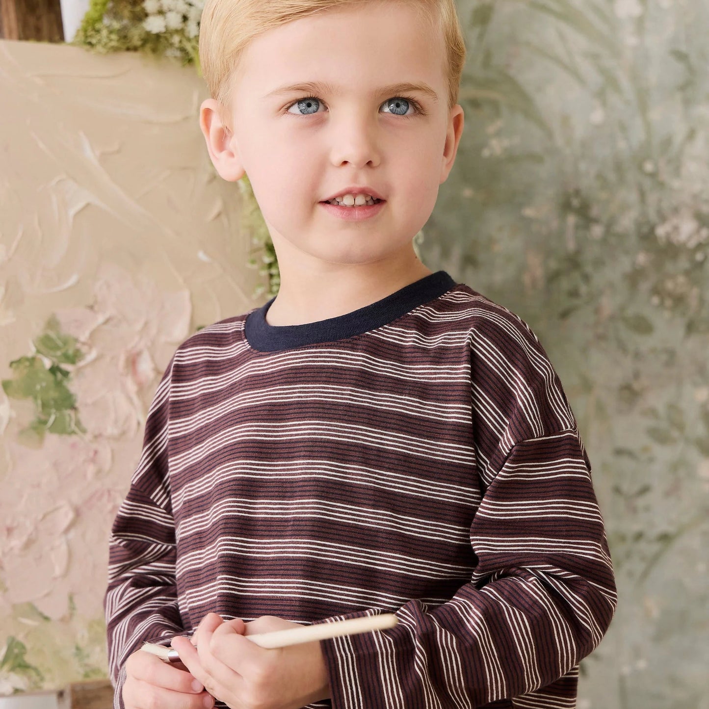 Iver Long Sleeve Tee - Regal Stripe | Jamie Kay