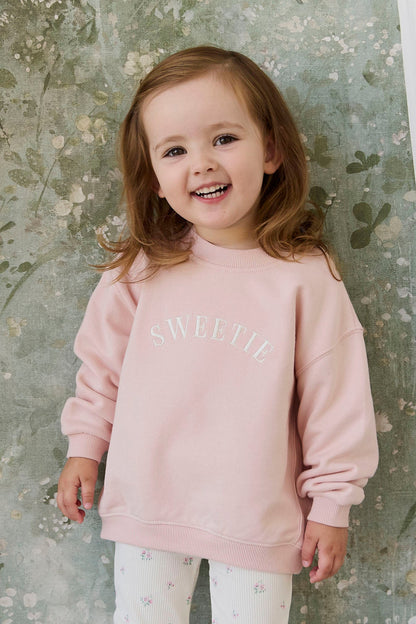 Rhea Sweatshirt - Cloud Pink Sweetie | Jamie Kay